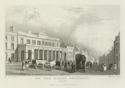 Mısır Pazarı, Colchester, Essex by William Henry Bartlett