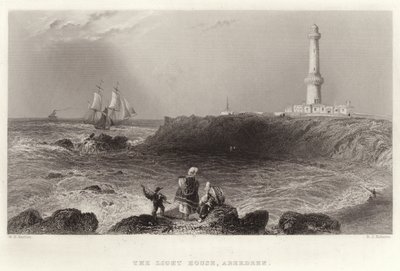 Işık Evi, Aberdeen by William Henry Bartlett