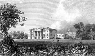 Thorndon Hall, Essex, Henry Adland tarafından kazınmış, 1831 by William Henry Bartlett