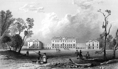 Thorndon Hall, Essex, Henry Adland tarafından kazınmış, 1832 by William Henry Bartlett