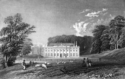 Weald Hall, Essex, John Rogers tarafından kazınmış, 1833 by William Henry Bartlett