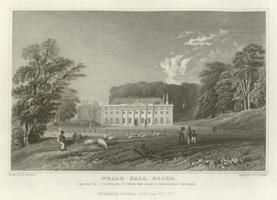 Weald Hall, Essex, CT Kulesi Koltuğu, Esquire by William Henry Bartlett