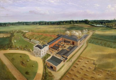 Tiptree Hall ve Çiftlik, Essex, c.1850-60 by William Henry Browne