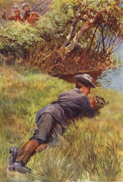 RM Ballantyne tarafından Goril Avcıları için İllüstrasyon by William Henry Charles Groome