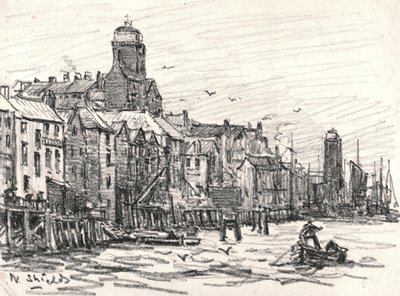 North Shields (kağıt üzerinde kömür) by William Henry Charlton