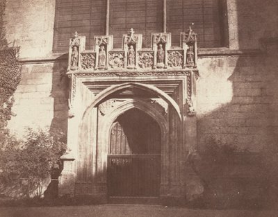 Eski Bir Kapı, Magdalen Koleji, Oxford by William Henry Fox Talbot