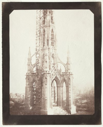 Scott Anıtı Yapım Aşamasında, 1844. by William Henry Fox Talbot