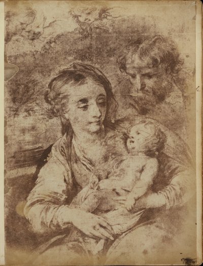 Üç Kerubimli Kutsal Aile by William Henry Fox Talbot