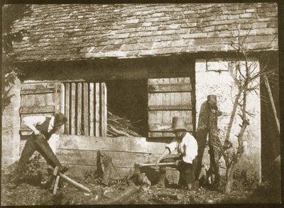 The Woodcutters, 1845 (calotype negatiften tuzlu kağıt baskısı) by William Henry Fox Talbot