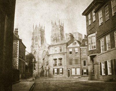 West Front, York Minster, from Lendall Street, 1845  by William Henry Fox Talbot