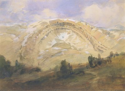 Katlanmış Katmanlar, Büyük Jeolojik Kemer, Colorado, 1874. by William Henry Holmes