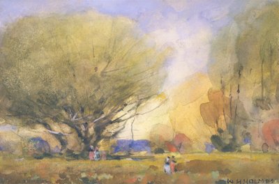 Yaz Sahnesi, ca. 1920. by William Henry Holmes
