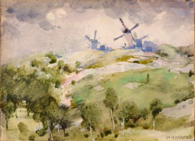 Yel değirmenleri, n.d. by William Henry Holmes