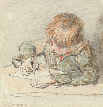 Yazan Bir Çocuk by William Henry Hunt
