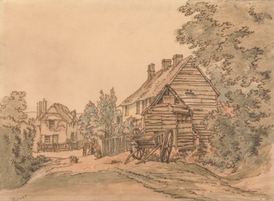 Bir Kır Köyünde Bir Sokak by William Henry Hunt
