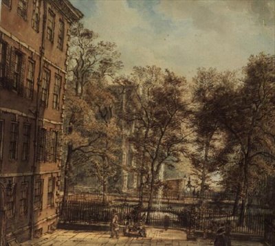 Yeni Mahkeme: Tapınak, Londra (suluboya) by William Henry Hunt