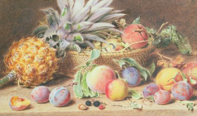 meyve ile natürmort by William Henry Hunt