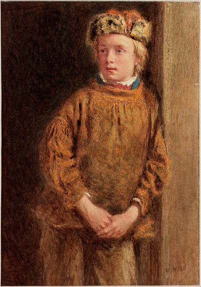 Fisherboy (dokuma kağıt üzerinde bc ve wc) by William Henry Hunt