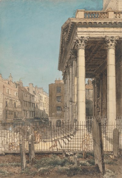 St. Martin-in-the-Fields Portikosu by William Henry Hunt