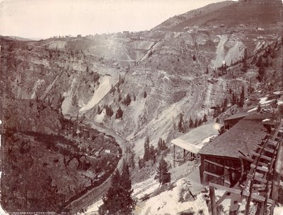 Gilman ve Eagle River Kanyonu, c.1880-90 by William Henry Jackson