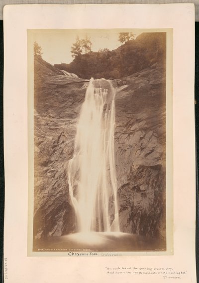 Orta Cascade. Cheyenne Şelalesi by William Henry Jackson