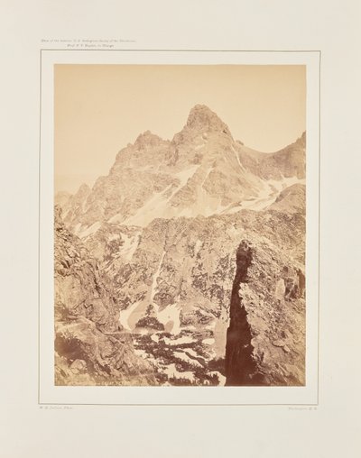 Hayden Dağı veya Büyük Teton by William Henry Jackson