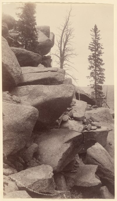 [Rocks Study, Green Mountain Falls, Colorado] by William Henry Jackson