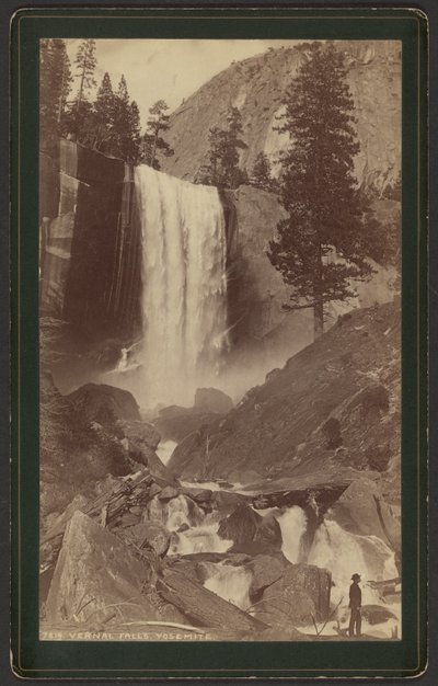 Vernal Şelalesi. Yosemite. by William Henry Jackson