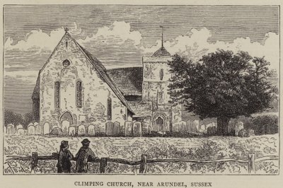 Arundel, Sussex yakınlarındaki Tırmanma Kilisesi by William Henry James Boot