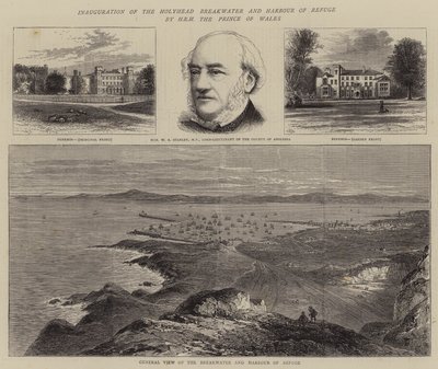Galler Prensi SAİK tarafından Holyhead Dalgakıran ve Sığınma Limanı açılışı by William Henry James Boot