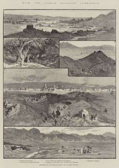 Afgan Sınır Komisyonu ile by William Henry James Boot