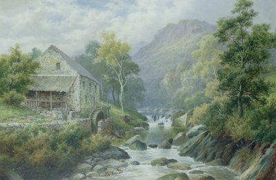 Eski Kullanılmayan Değirmen, Dolgelly (77867) by William Henry Mander