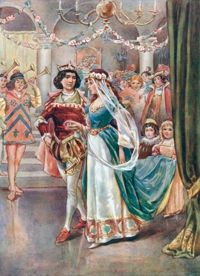 Topu onunla açması için yalvardı by William Henry Margetson