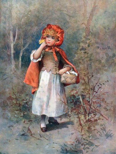 Sert bir sesin "Günaydın küçük kız" dediğini duydu. by William Henry Margetson