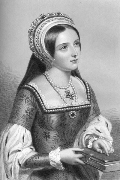 Catherine Parr 1512-1548, Kral VIII. Henry'nin altıncı karısı, 1851. by William Henry Mote