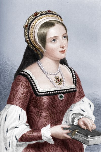 Catherine Parr 1512-1548, Kral VIII. Henry'nin altıncı karısı, 1851 by William Henry Mote