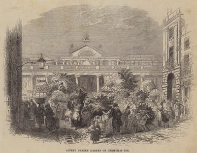Noel arifesinde Covent Garden Pazarı by William Henry Pike