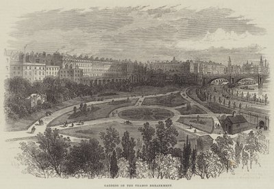 Thames Bentindeki Bahçeler by William Henry Pike
