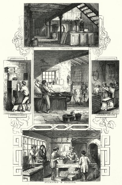 Sabun İmalatı (gravür) by William Henry Pike