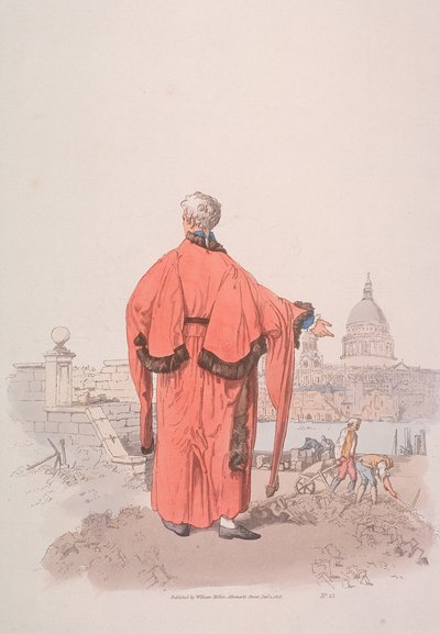 Alderman sivil kostümlü St Paul Katedrali