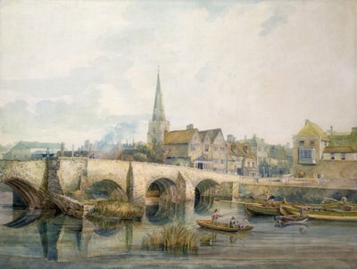 Bedford Bridge, Bedford  by William Henry Pyne