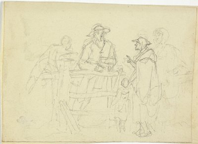 Bir Çitte Dört Figür by William Henry Pyne