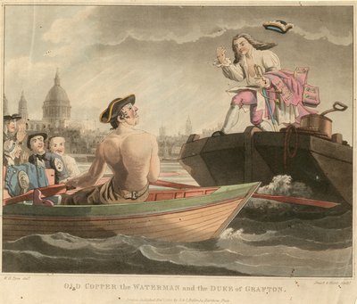 Yaşlı Bakır Su Adamı ve Grafton Dükü by William Henry Pyne