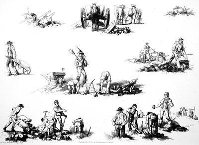 Granit setleri döşeyen pavyonlar by William Henry Pyne