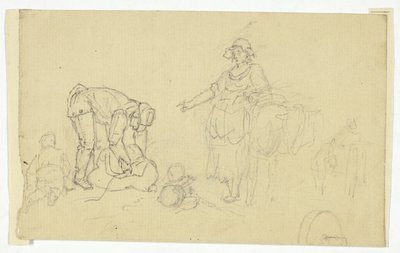 Paket Hayvanlı Köylüler by William Henry Pyne