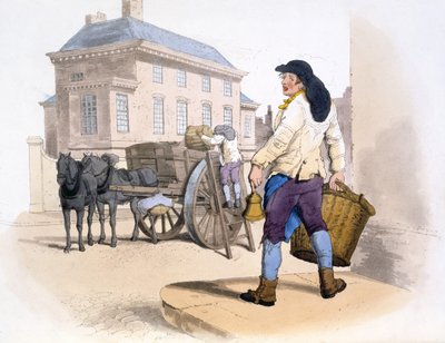 Büyük Britanya Kostümleri'nden Çöp Toplayıcılar, pub. Henry Miller, 1805 (el boyaması) by William Henry Pyne
