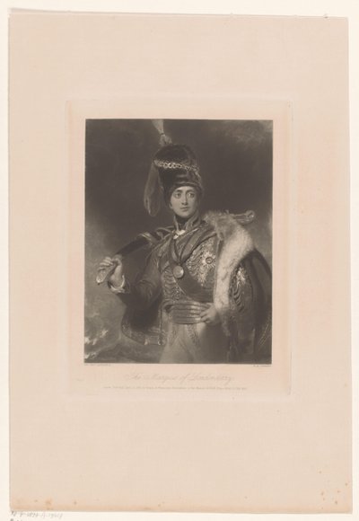 Portret van Charles William Vane ve Charles William Stewart Londonderry Marki (nesne üzerinde başlık) by William Henry Simmons