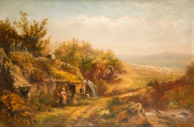 Kulübe ve Değirmen Çarkı, by William Henry Vernon