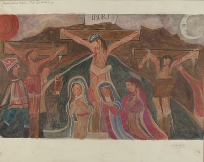 12 Nolu Haç Durağı: İsa Haç Üzerinde Öldü, c. 1936. by William Herbert