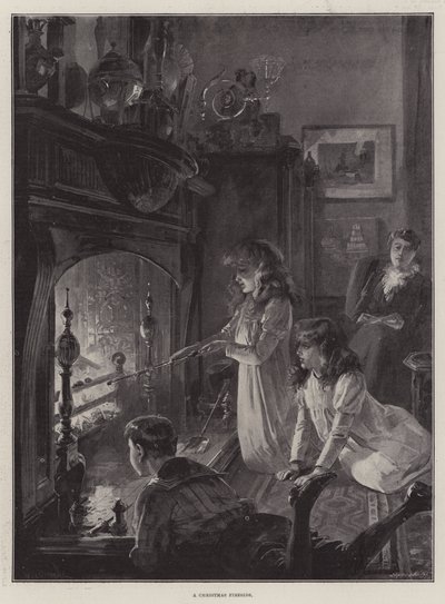 Noel şöminesi by William Heysham Overend